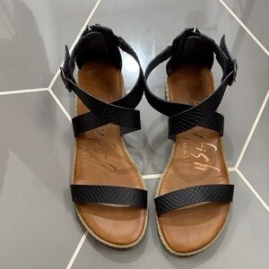 Black Strappy Sandals